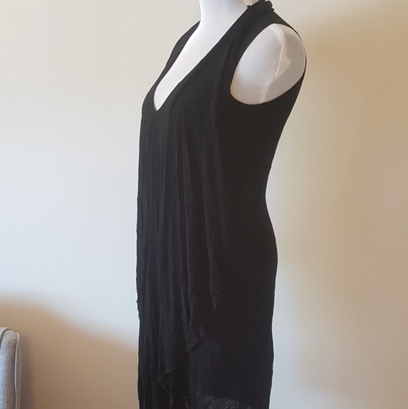 NWOT Rudsak Black Dress / Long Top Body Con - Small - Picture 7 of 14